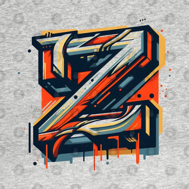 Letter Z design graffity style by grappict